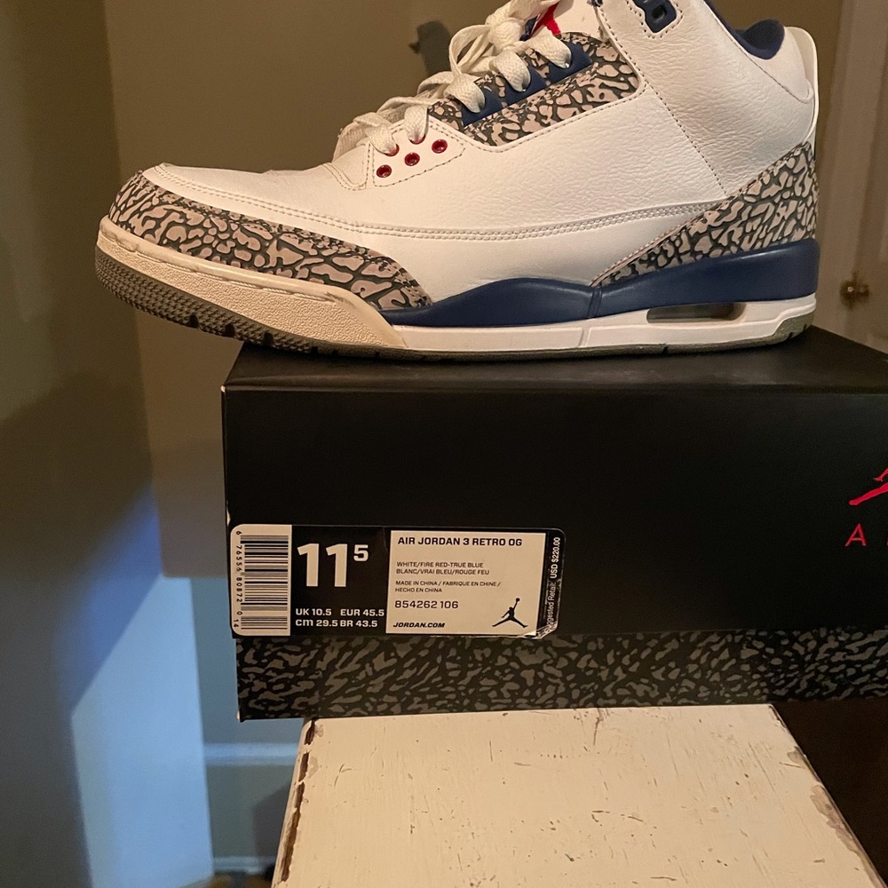 Air Jordan3 Retro OG True Blue 2016 - Picture 6 of 8